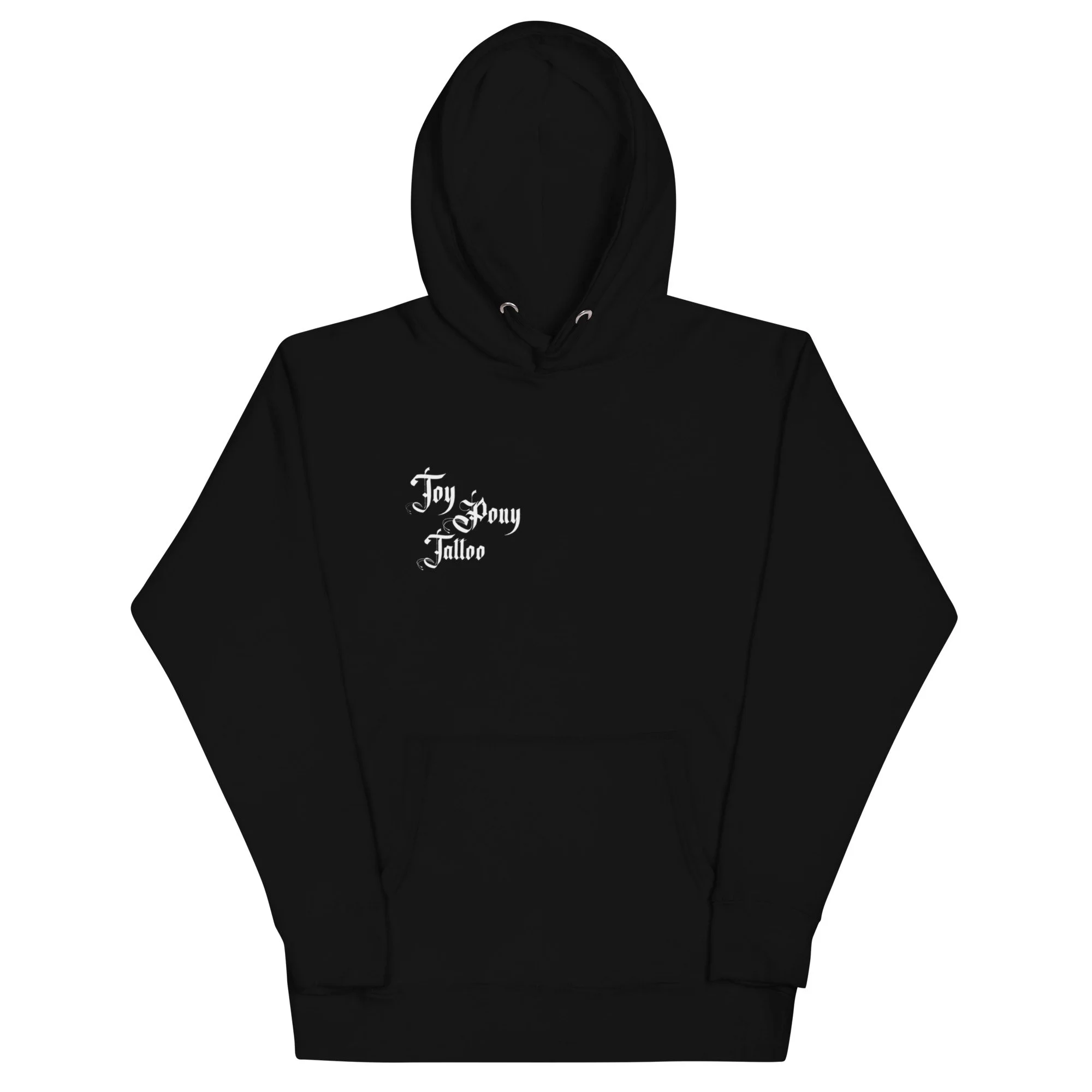 Bringer of Warmth unisex premium pullover hoodie in black, front view
