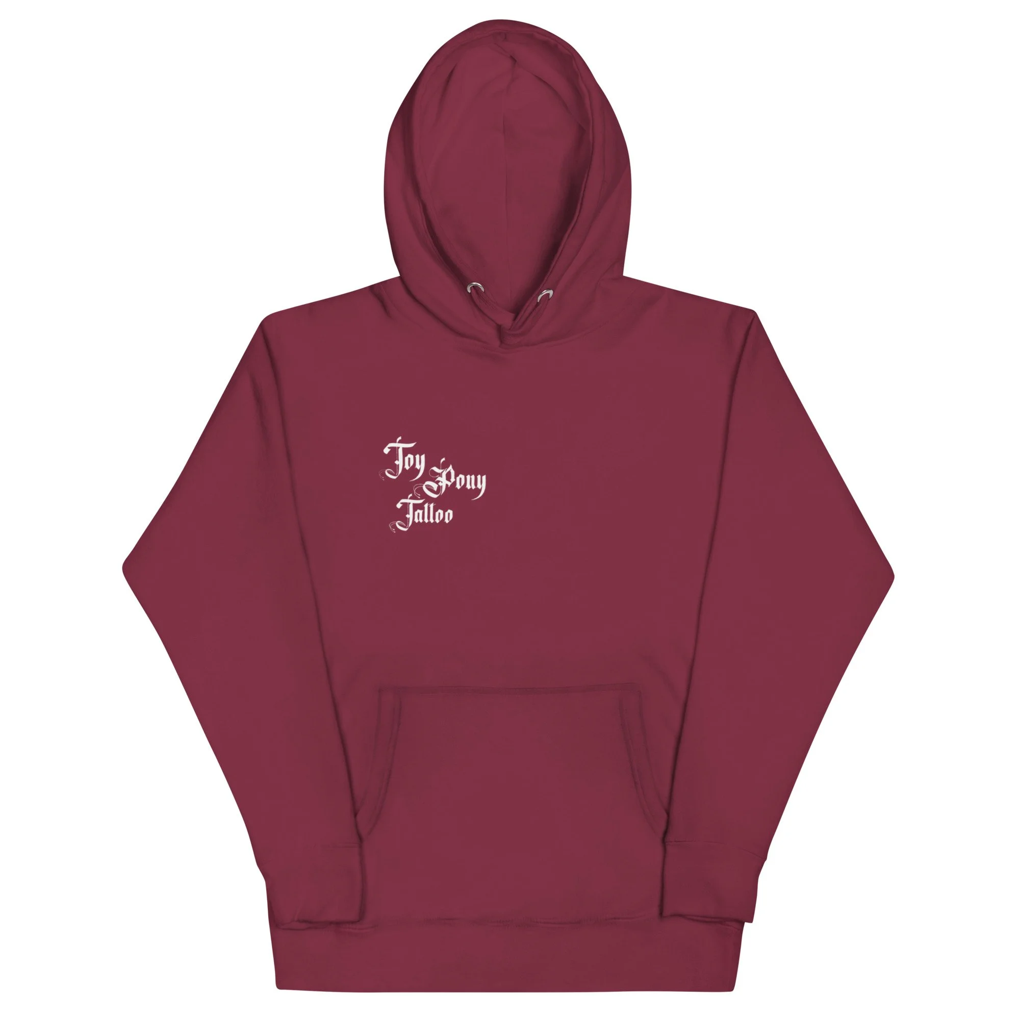 Bringer of Warmth unisex premium pullover hoodie in maroon, front view