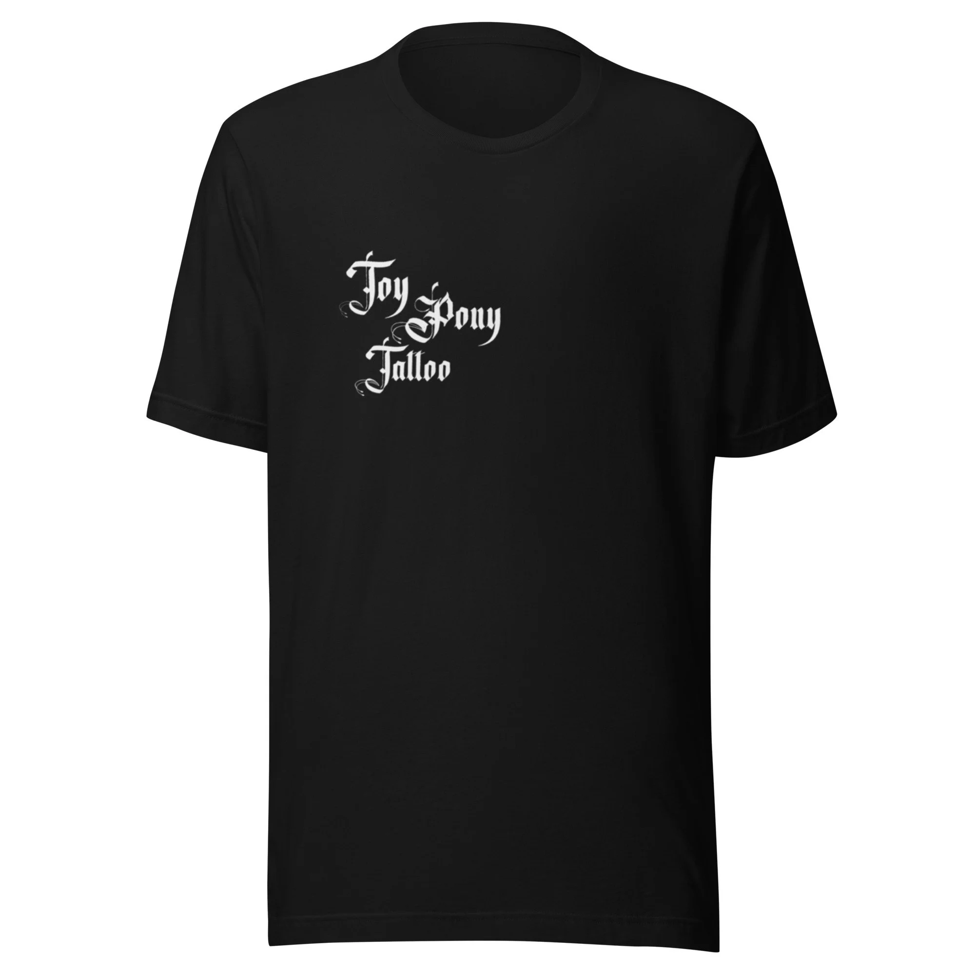 Courier of Cool unisex staple t-shirt in black, front view