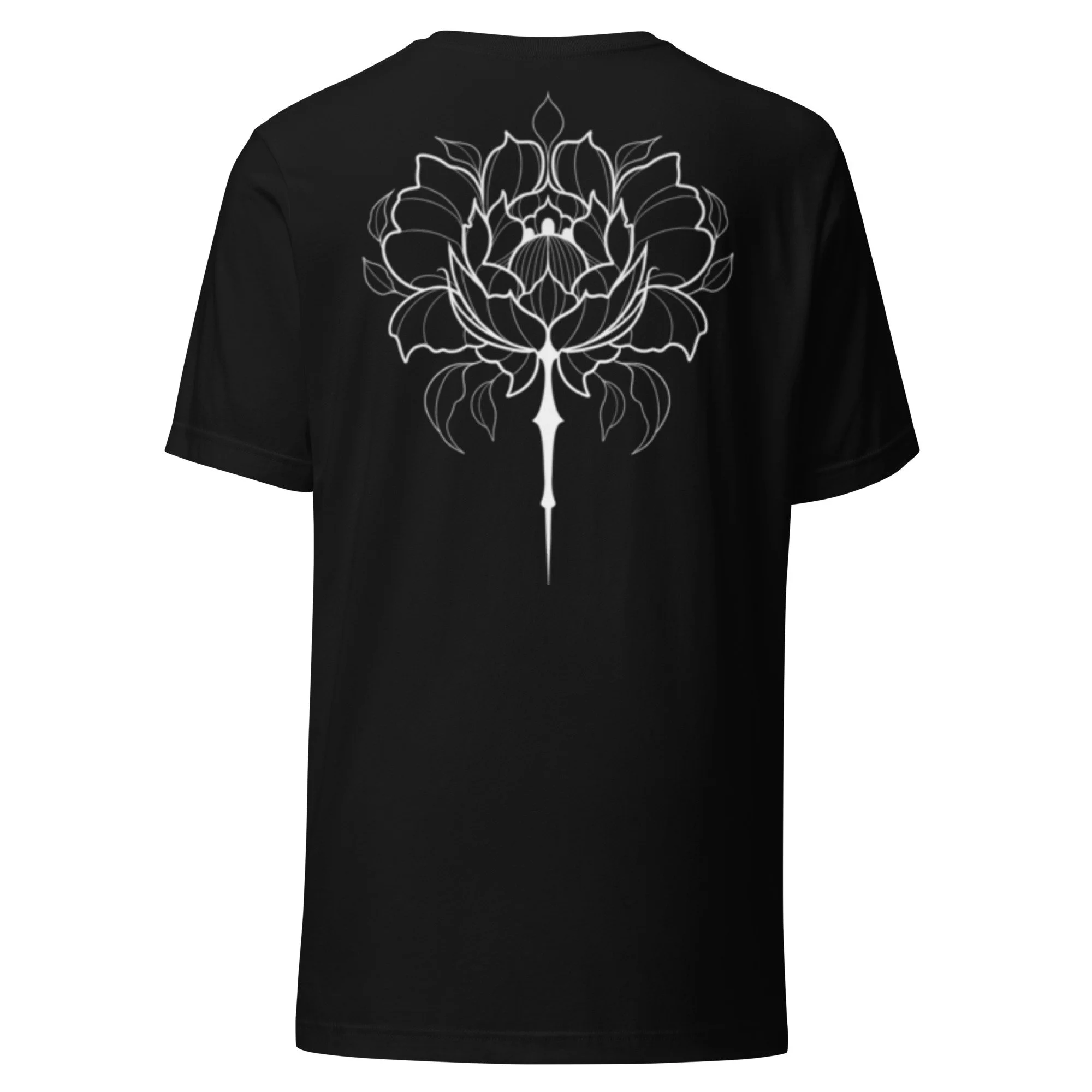 Courier of Cool unisex staple t-shirt in black, back view