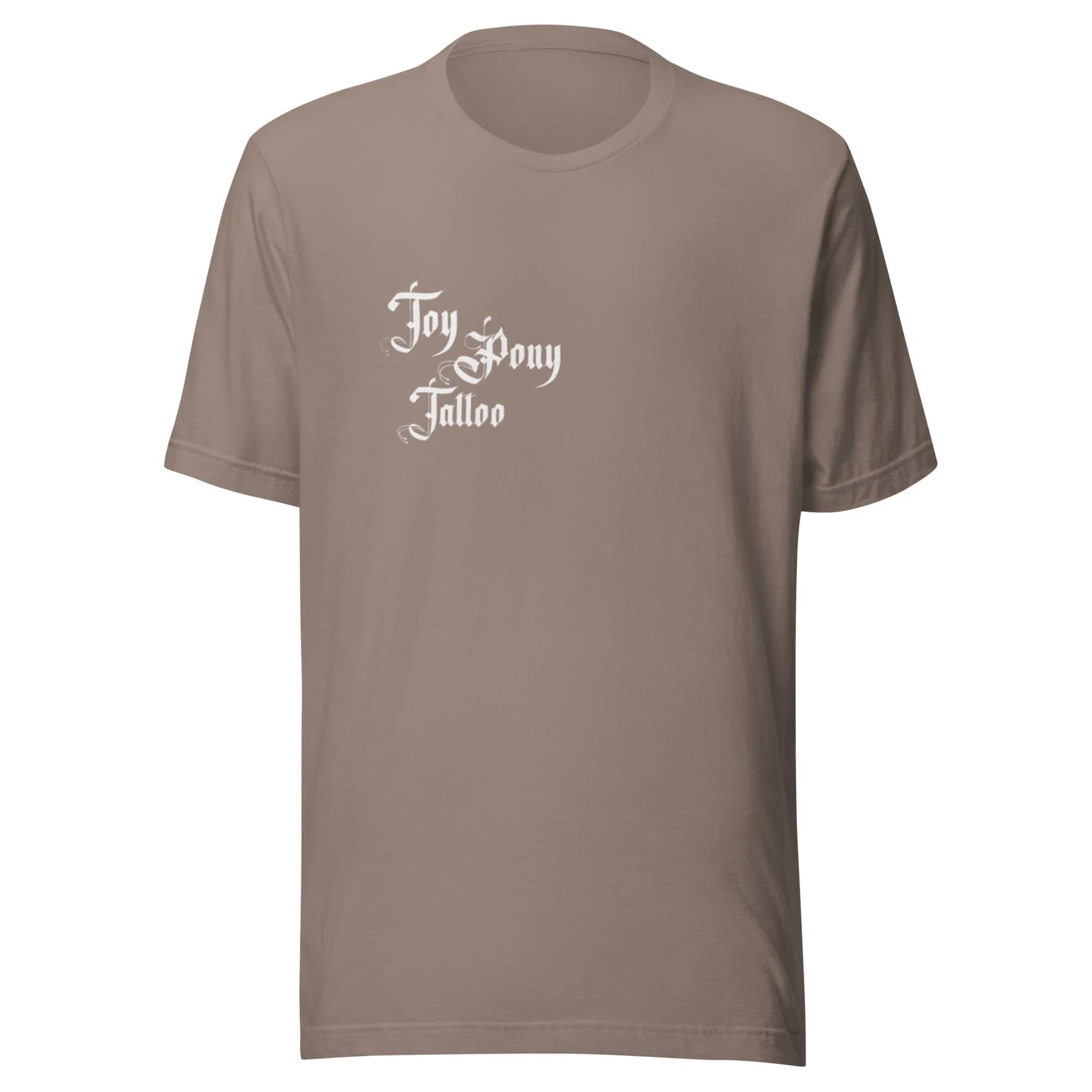 Courier of Cool unisex staple t-shirt in pebble, front view